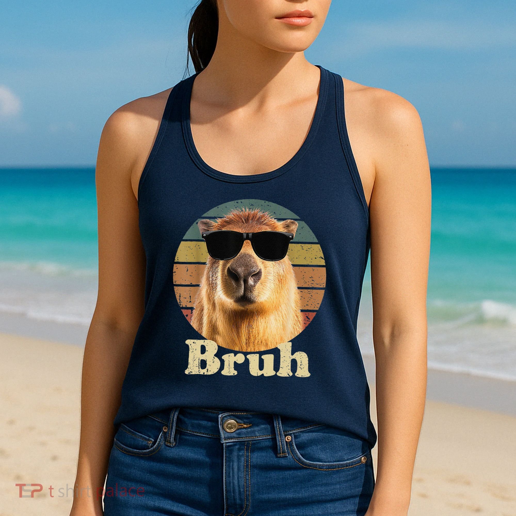 Capybara Bruh Funny Capybara Love Women's Tank Top