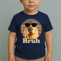 Capybara Bruh Funny Capybara Love Toddler T-Shirt thumb 2