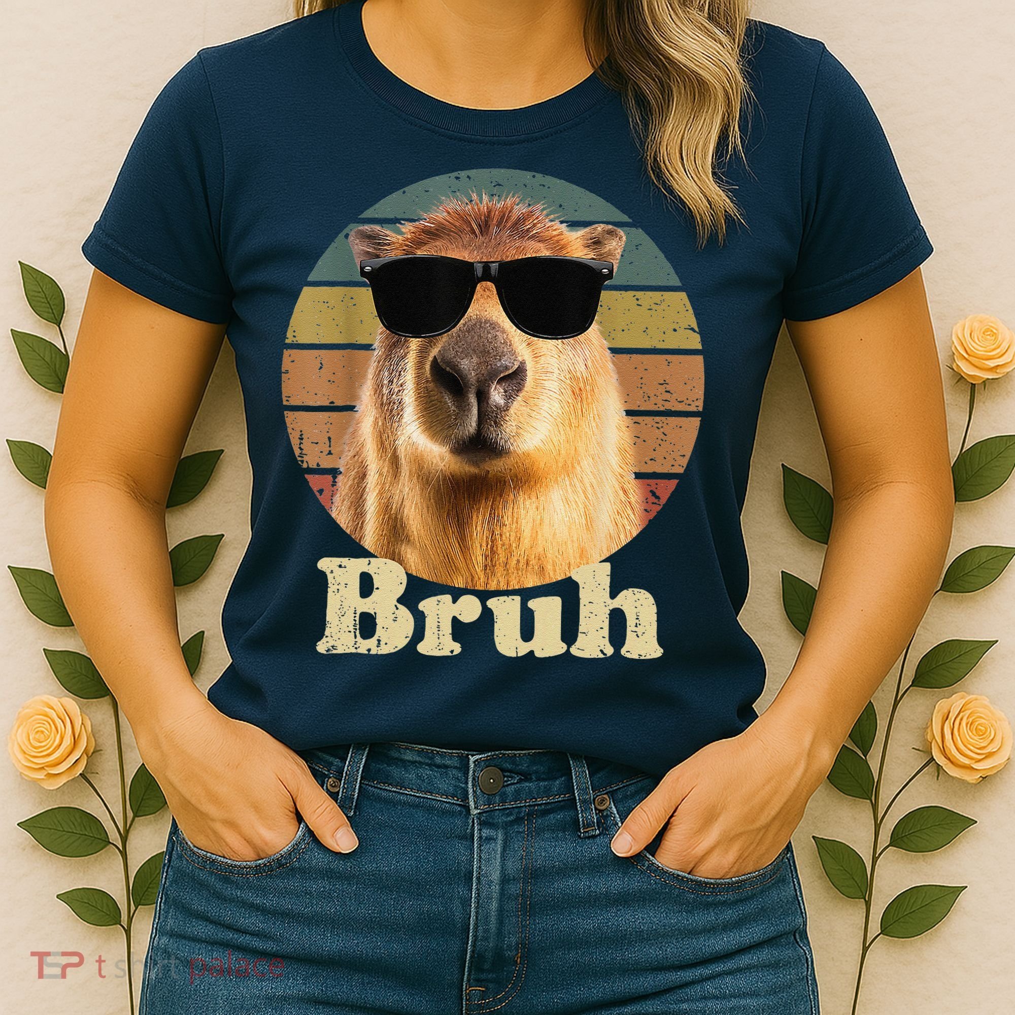 Capybara Bruh Funny Capybara Love Women's T-Shirt
