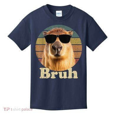 Capybara Bruh Funny Capybara Love Kids T-Shirt