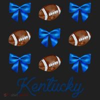 Coquette Bow Football Kentucky Lover Women's Sweatshirt thumb 2
