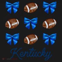 Coquette Bow Football Kentucky Lover Coaster thumb 2