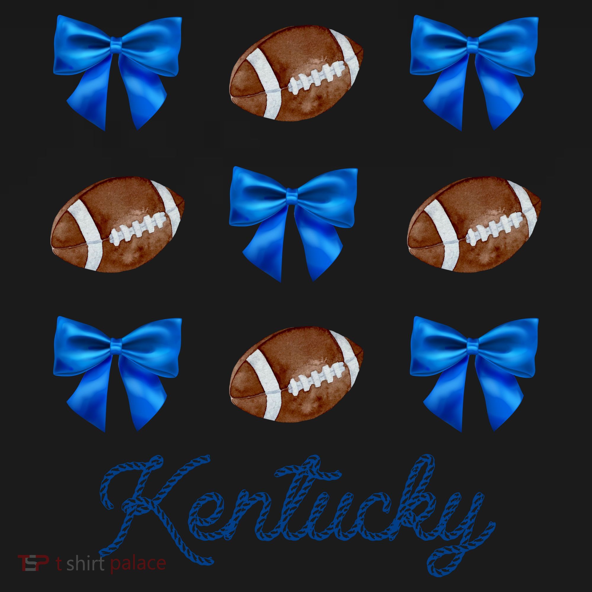 Coquette Bow Football Kentucky Lover Coaster