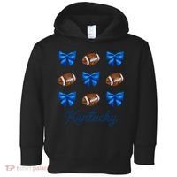 Coquette Bow Football Kentucky Lover Toddler Hoodie thumb 0