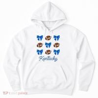 Coquette Bow Football Kentucky Lover Hoodie thumb 0