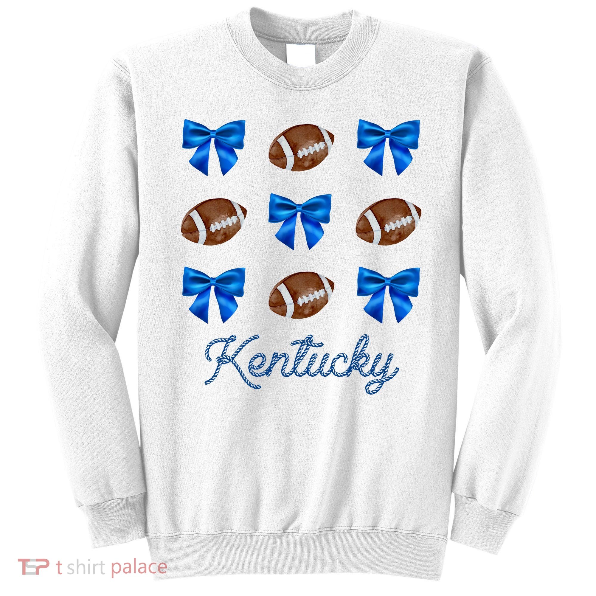 Coquette Bow Football Kentucky Lover Sweatshirt