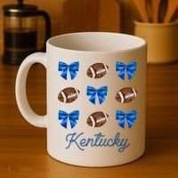 Coquette Bow Football Kentucky Lover Coffee Mug thumb 4