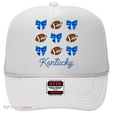 Coquette Bow Football Kentucky Lover Hat