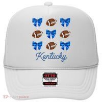 Coquette Bow Football Kentucky Lover Hat thumb 0