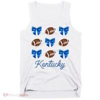 Coquette Bow Football Kentucky Lover Tank Top thumb 0