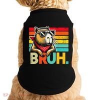 Capybara Bruh Funny Graphic For Women Funny Capybara Gift Doggie Tank thumb 0