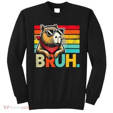 Capybara Bruh Funny Graphic For Women Funny Capybara Gift Sweatshirt