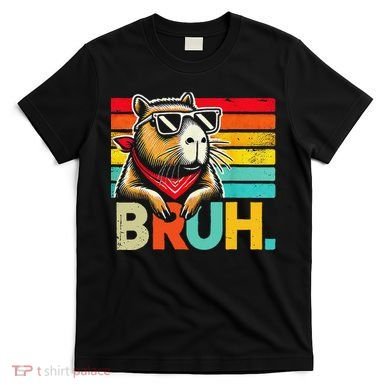Capybara Bruh Funny Graphic For Women Funny Capybara Gift T-Shirt