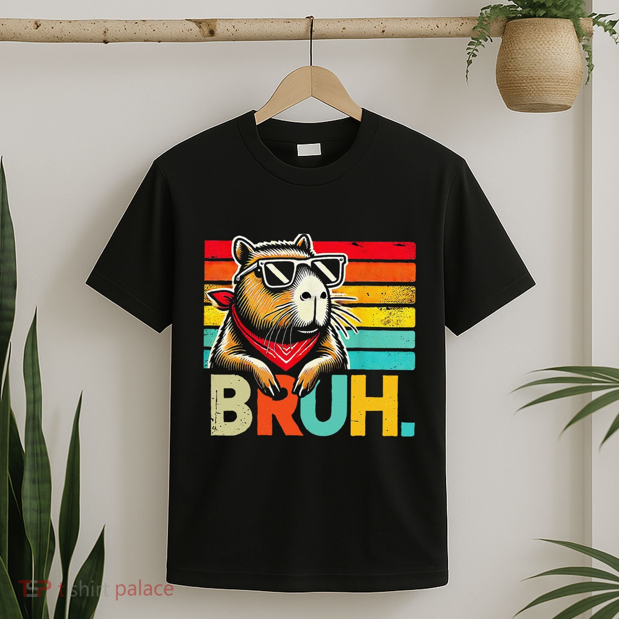 Capybara Bruh Funny Graphic For Women Funny Capybara Gift T-Shirt