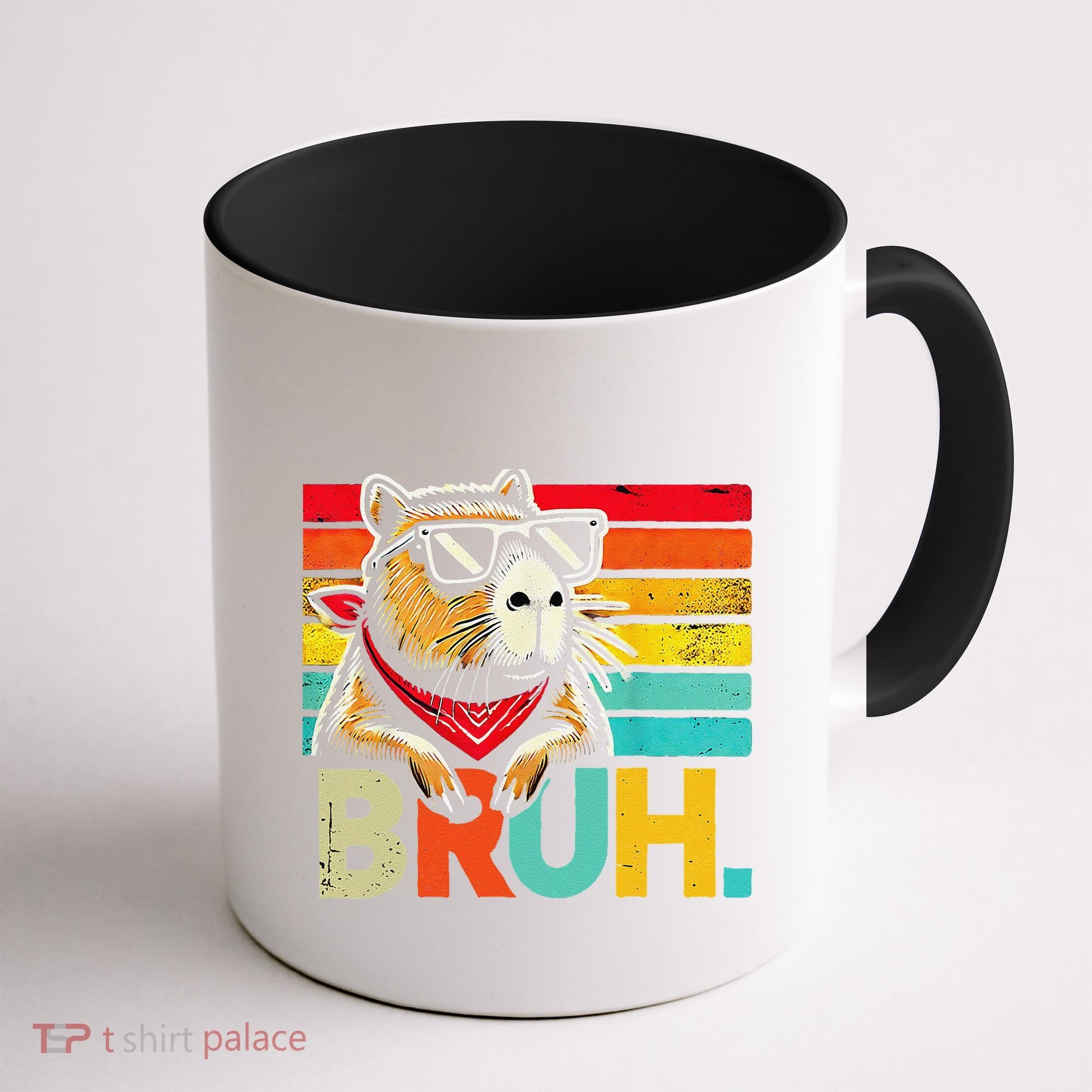 Capybara Bruh Funny Graphic For Women Funny Capybara Gift Coffee Mug