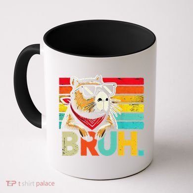Capybara Bruh Funny Graphic For Women Funny Capybara Gift Coffee Mug