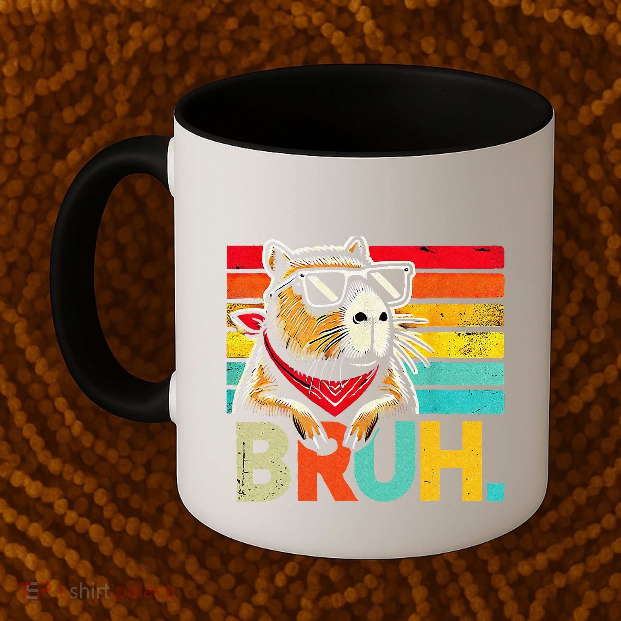 Capybara Bruh Funny Graphic For Women Funny Capybara Gift Coffee Mug