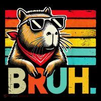 Capybara Bruh Funny Graphic For Women Funny Capybara Gift Coffee Mug thumb 5