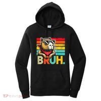 Capybara Bruh Funny Graphic For Women Funny Capybara Gift Women's Hoodie thumb 0