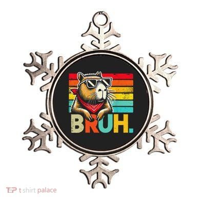 Capybara Bruh Funny Graphic For Women Funny Capybara Gift Ornament