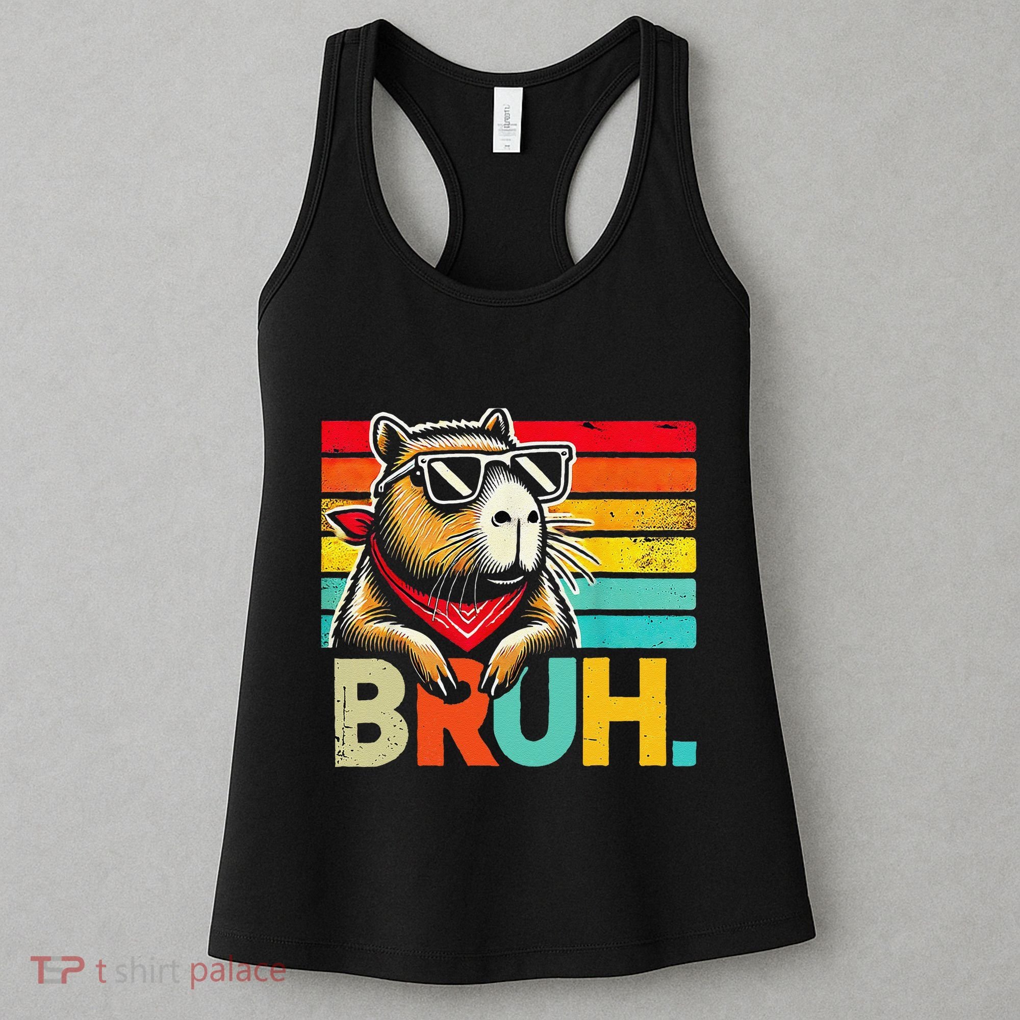 Capybara Bruh Funny Graphic For Women Funny Capybara Gift Women's Tank Top