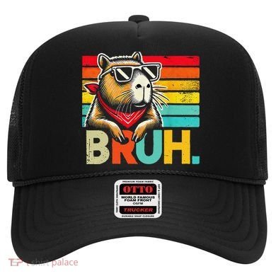 Capybara Bruh Funny Graphic For Women Funny Capybara Gift Hat