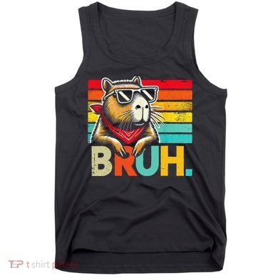 Capybara Bruh Funny Graphic For Women Funny Capybara Gift Tank Top