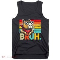 Capybara Bruh Funny Graphic For Women Funny Capybara Gift Tank Top thumb 0