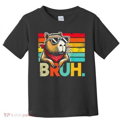 Capybara Bruh Funny Graphic For Women Funny Capybara Gift Toddler T-Shirt