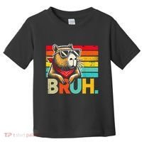Capybara Bruh Funny Graphic For Women Funny Capybara Gift Toddler T-Shirt thumb 0