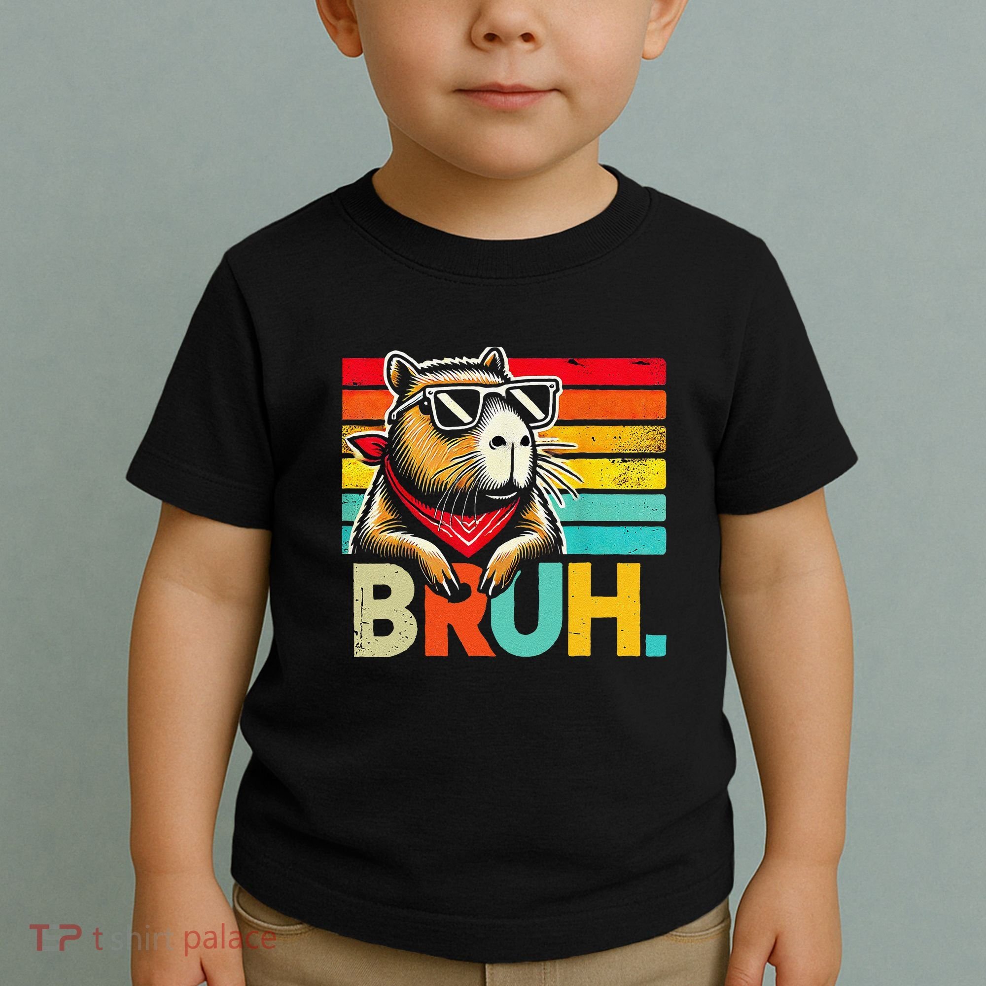 Capybara Bruh Funny Graphic For Women Funny Capybara Gift Toddler T-Shirt