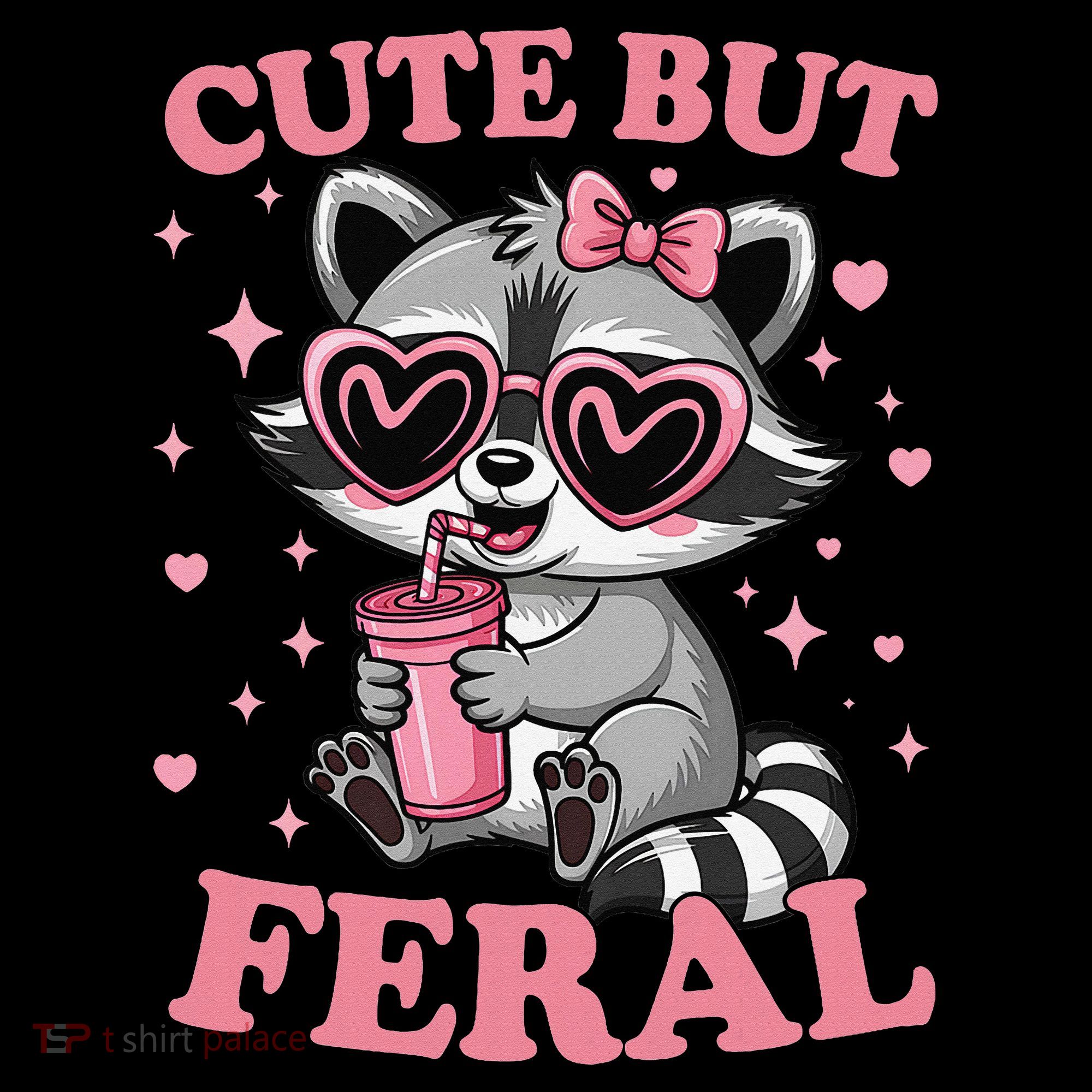 Cute But Feral Funny Racoon With Glasses Gift Coffee Mug
