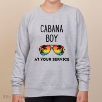 Cabana Boy Funny Summer Pool Party Bartender Bartending Women's Sweatshirt thumb 0