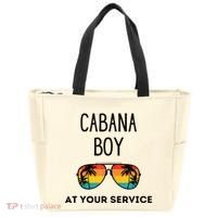 Cabana Boy Funny Summer Pool Party Bartender Bartending Tote Bag thumb 0