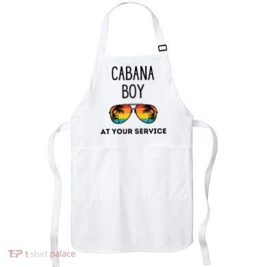 Cabana Boy Funny Summer Pool Party Bartender Bartending Apron