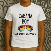 Cabana Boy Funny Summer Pool Party Bartender Bartending T-Shirt thumb 3