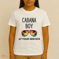 Cabana Boy Funny Summer Pool Party Bartender Bartending T-Shirt thumb 4