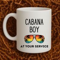 Cabana Boy Funny Summer Pool Party Bartender Bartending Coffee Mug thumb 2