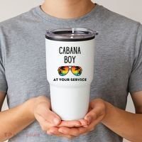 Cabana Boy Funny Summer Pool Party Bartender Bartending Tumbler thumb 2