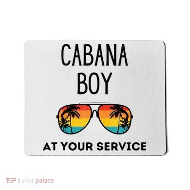 Cabana Boy Funny Summer Pool Party Bartender Bartending Mousepad