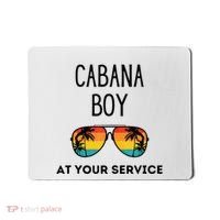 Cabana Boy Funny Summer Pool Party Bartender Bartending Mousepad thumb 0