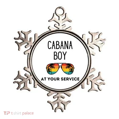 Cabana Boy Funny Summer Pool Party Bartender Bartending Ornament