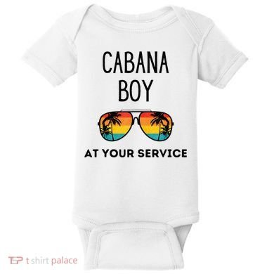 Cabana Boy Funny Summer Pool Party Bartender Bartending Baby Bodysuit