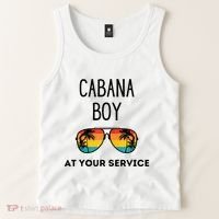 Cabana Boy Funny Summer Pool Party Bartender Bartending Tank Top thumb 2