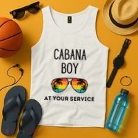 Cabana Boy Funny Summer Pool Party Bartender Bartending Tank Top thumb 4
