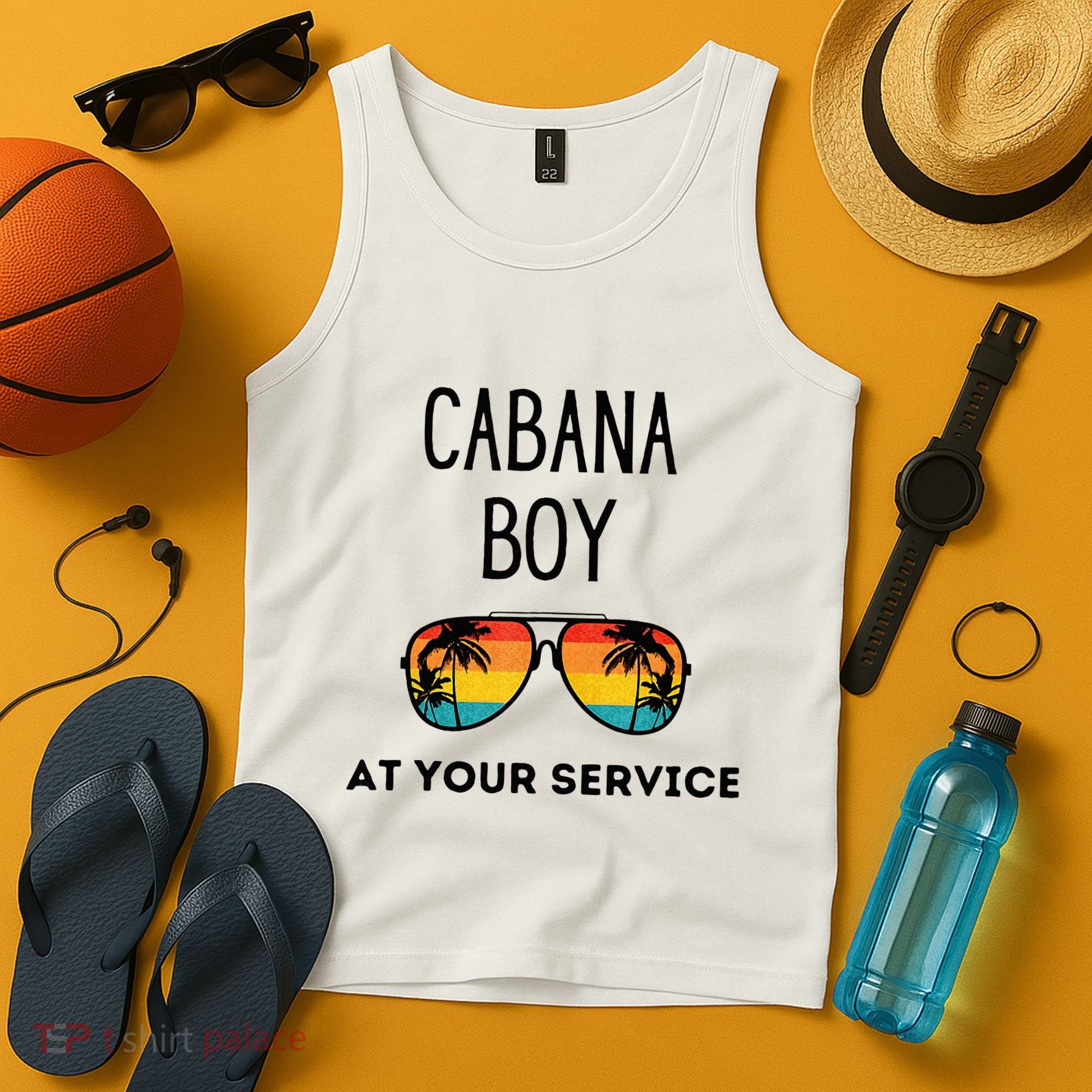 Cabana Boy Funny Summer Pool Party Bartender Bartending Tank Top