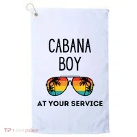 Cabana Boy Funny Summer Pool Party Bartender Bartending Golf Towel thumb 0