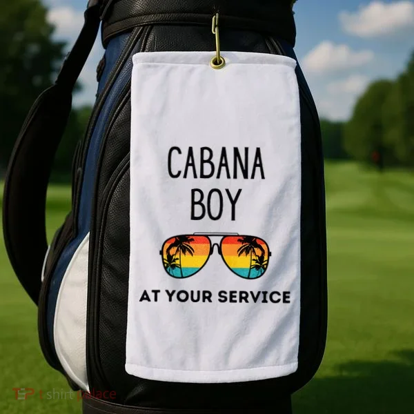 Cabana Boy Funny Summer Pool Party Bartender Bartending Golf Towel