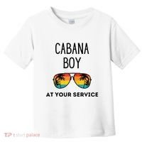 Cabana Boy Funny Summer Pool Party Bartender Bartending Toddler T-Shirt thumb 0