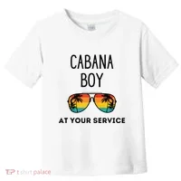 Cabana Boy Funny Summer Pool Party Bartender Bartending Toddler T-Shirt thumb 0